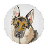 Herrlicher deutscher Hirte, Zeichnend Alsationshun Schneidebrett (Vorderseite)