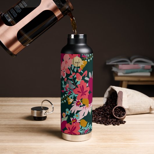 Herrlicher Garten Freude Trinkflasche (Kaffee (gedreht))