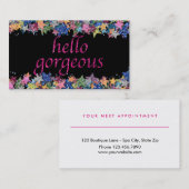 Herrlicher Glitzer der Terminkarte (Vorne/Hinten)