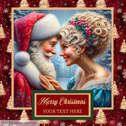 Herrlicher Herr und Frau Claus Cranberry Badetuch Badhandtuch Set