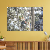 Herrlicher Kardinal Leinwanddruck (Insitu (Wohnzimmer))