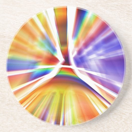 HERRLICHER KUNST-FARBEN-SPRITZER SANDSTEIN UNTERSETZER (Vorne)