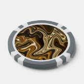 Herrlicher Marmorstil - warmes Braun Pokerchips (Einzeln)