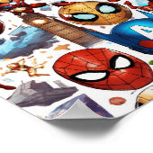 "Herrlicher, nahtloser weißer Hintergrund: Wo Held Poster (Ecke)