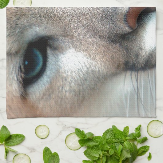 HERRLICHER PUMA GESCHIRRTUCH (Gefaltet)