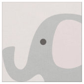 Herrlicher rosa Baby-Elefant Stoff (Nahaufnahme)