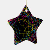 Herrlicher schwarzer Keramikstern Keramik Ornament (Rechts)