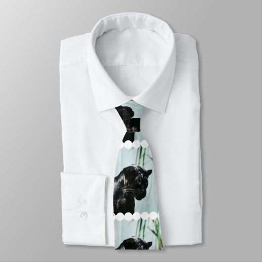 Herrlicher schwarzer Panther Krawatte (Gebunden)