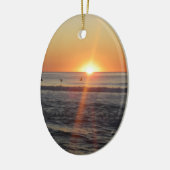 Herrlicher Sonnenaufgang Keramik Ornament (Links)