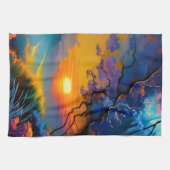 Herrlicher Sonnenaufgang über dem Teich Geschirrtuch (Horizontal)