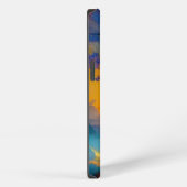 Herrlicher Sonnenaufgang über dem Teich iPhone Hülle (Rechte Seite)