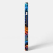 Herrlicher Sonnenaufgang über dem Teich iPhone Hülle (Linke Seite)