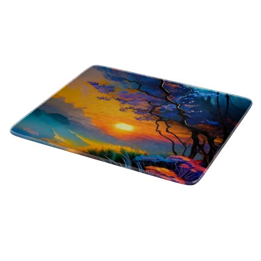 Herrlicher Sonnenaufgang über dem Teich Schneidebrett (Ecke)