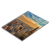 Herrlicher Sonnenuntergang in Manhattan, New York Notizblock (Linke Seite)