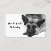 Herrlicher stillstehender Schäferhund im Aquarell Visitenkarte (Vorderseite)