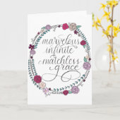 Herrlicher, unendlicher, gleichloser Grace| | Hymn Karte (Gelbe Blume)