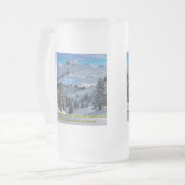 herrlicher Winter Mattglas Bierglas (Vorderseite Links)