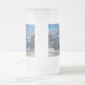 herrlicher Winter Mattglas Bierglas (Mittel)