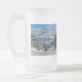 herrlicher Winter Mattglas Bierglas (Links)