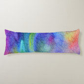Herrliches abstraktes Regenbogen-Körper-Kissen Seitenschläferkissen (Vorderseite)