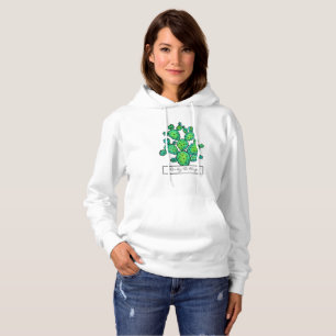 Herrliches Aquarell-stacheliger Kaktus Hoodie