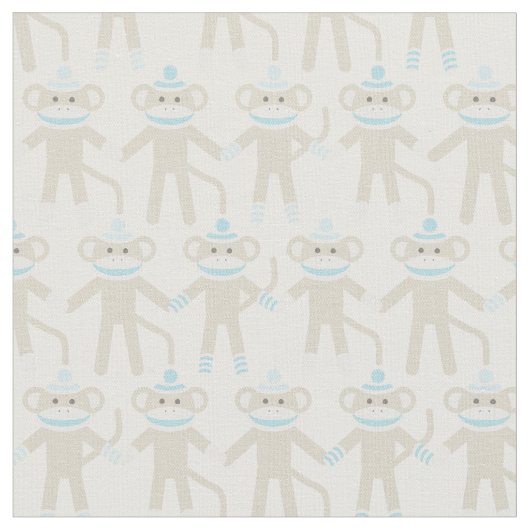 Herrliches Baby-Socken-Affe-Muster Stoff (Nahaufnahme)