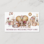 Herrliches Bohemisches Boho Themed Wedding Prop Mi Visitenkarte (Vorderseite)