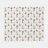 Herrliches Dackel-Muster Fleecedecke (Vorderseite (Horizontal))