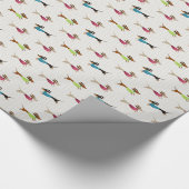 Herrliches Dackel-Muster Geschenkpapier (Ecke)