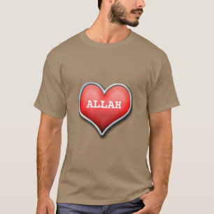 Herrliches dawah T-Shirt mit Text Allah
