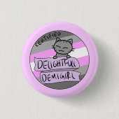 Herrliches Demigirl Button (Vorderseite)