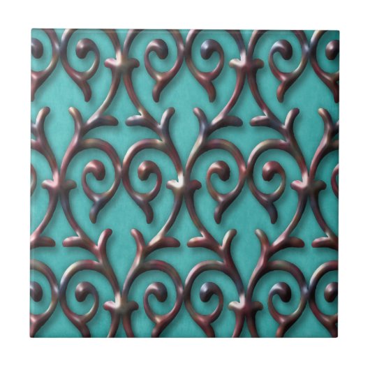 Herrliches elegantes Muster Fliese (Vorderseite)