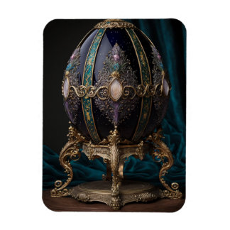 Herrliches gotisches Ei mit Edelsteinen im Faberge Magnet