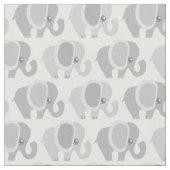 Herrliches graues Elefant-Muster Stoff (Nahaufnahme)