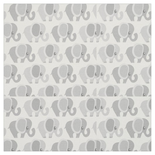 Herrliches graues Elefant-Muster Stoff (Muster)
