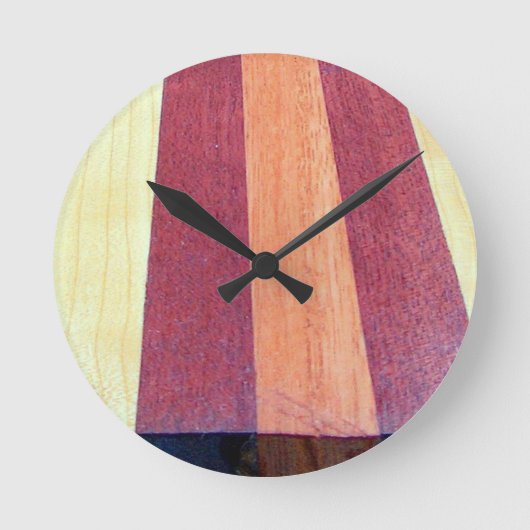 HERRLICHES KIRSCHholz Runde Wanduhr (Vorderseite)