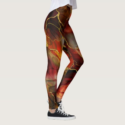 Herrliches Marmormuster Leggings (Rechts)