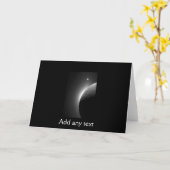 Herrliches Mond-und Venus-Bild Karte (Gelbe Blume)