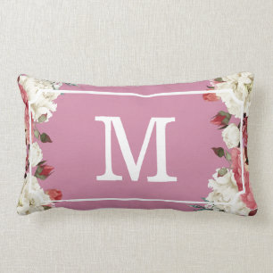 Herrliches Monogramm-Muster-lumbales Wurfs-Kissen Lendenkissen