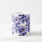 Herrliches nahtloses Muster von Lilac Perennials Kaffeetasse (Mittel)