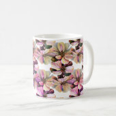 Herrliches nahtloses Muster von Lilac Perennials Kaffeetasse (VorderseiteRechts)