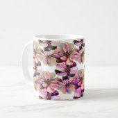 Herrliches nahtloses Muster von Lilac Perennials Kaffeetasse (Vorderseite Links)