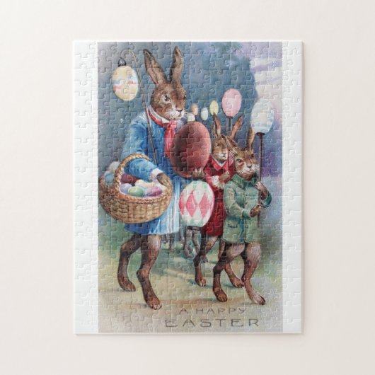 Herrliches Osterhasen-Parade-Puzzlespiel Puzzle (Vertikal)