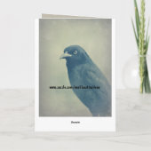 Herrliches Raben-Foto Karte (Rückseite)