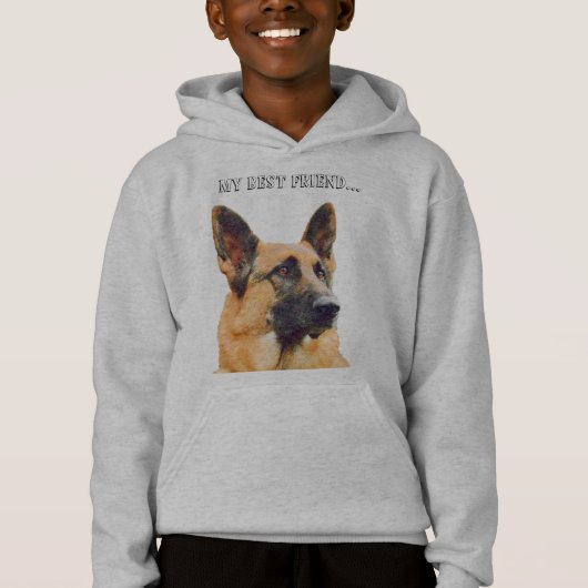 Herrliches Schäferhund-Foto Hoodie (Vorderseite)
