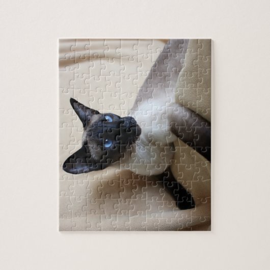 Herrliches siamesische Katzen-Gesicht Puzzle (Vertikal)