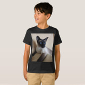 Herrliches siamesische Katzen-Gesicht T-Shirt (Vorne ganz)