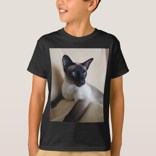 Herrliches siamesische Katzen-Gesicht T-Shirt (Vorderseite)