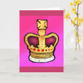 Herrliches Zeichnen der Diamant-Jubiläum-Krone Karte (Gelbe Blume)