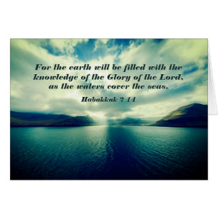 Herrlichkeit des Herrn, Bibelverse, Habakkuk 2:14